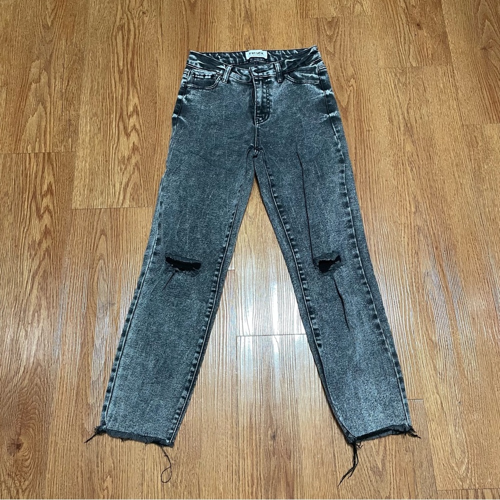 RSQ black straight leg jeans
